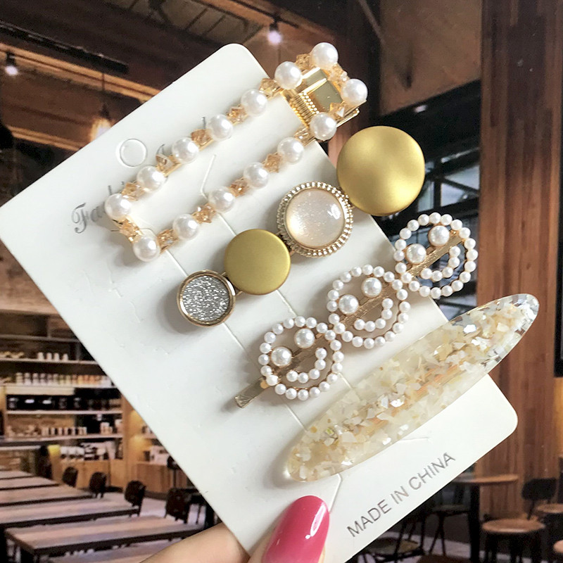 Agrafă de păr la modă coreeană 2022 pentru femei, noua fată la modă, accesorii de păr cu cristale de perle, bijuterii de păr