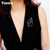 Timlee X165 New Simple Temperamental Leaf Moon Alloy Bros Pins Fashion Jewelry Veleprodaja.