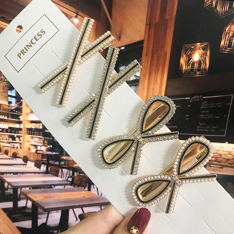 Ručno izrađena biserna velika mašna, cvijet, kopče za kosu, igle za žene, djevojke, nakit, nove kristalne ukosnice za kosu, dodaci za kosu, hvataljke za kosu