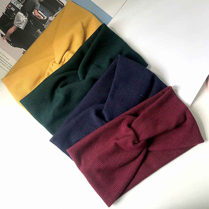 Meyfflin Bentiță elastică pentru femei pentru fete Turban sport Bentite pentru femei Accesorii pentru păr pentru yoga, cu extensie lată, moale.