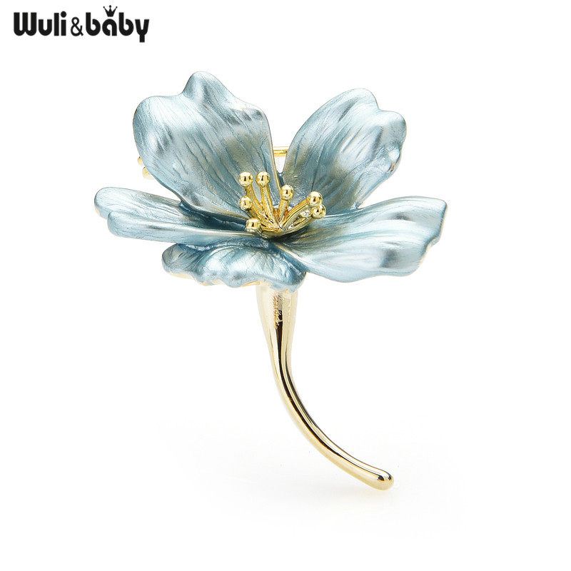 Wuli&baby cvjetni broševi od emajla za žene 3-bojna vjenčanja banketi uredski broševi igle darovi