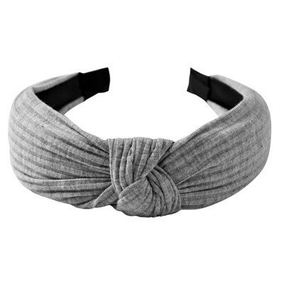 Curele de păr late din bumbac înnodate de culoare solidă pentru femeiTurban tricotat la modă Cerc de păr lat și simplu Accesorii de păr pentru fete Crăciun pentru cap