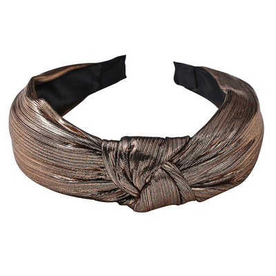 Curele de păr late din bumbac înnodate de culoare solidă pentru femeiTurban tricotat la modă Cerc de păr lat și simplu Accesorii de păr pentru fete Crăciun pentru cap