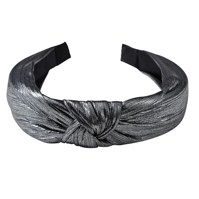 Curele de păr late din bumbac înnodate de culoare solidă pentru femeiTurban tricotat la modă Cerc de păr lat și simplu Accesorii de păr pentru fete Crăciun pentru cap