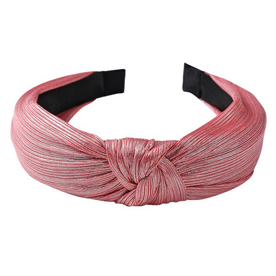 Curele de păr late din bumbac înnodate de culoare solidă pentru femeiTurban tricotat la modă Cerc de păr lat și simplu Accesorii de păr pentru fete Crăciun pentru cap