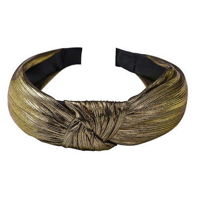 Curele de păr late din bumbac înnodate de culoare solidă pentru femeiTurban tricotat la modă Cerc de păr lat și simplu Accesorii de păr pentru fete Crăciun pentru cap