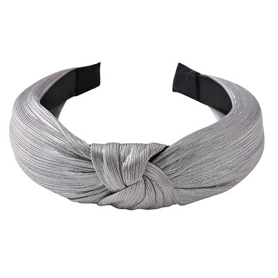 Curele de păr late din bumbac înnodate de culoare solidă pentru femeiTurban tricotat la modă Cerc de păr lat și simplu Accesorii de păr pentru fete Crăciun pentru cap