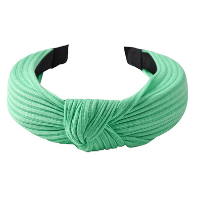 Curele de păr late din bumbac înnodate de culoare solidă pentru femeiTurban tricotat la modă Cerc de păr lat și simplu Accesorii de păr pentru fete Crăciun pentru cap