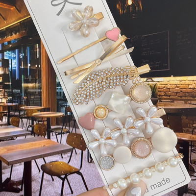 8PCS Fishistar Pearl kopče za kosu Set za žene Akrilne ukosnice za kosu s cvijetom Dodaci za kosu Nakit za djevojke Modne ukosnice