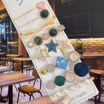 8PCS Fishistar Pearl kopče za kosu Set za žene Akrilne ukosnice za kosu s cvijetom Dodaci za kosu Nakit za djevojke Modne ukosnice