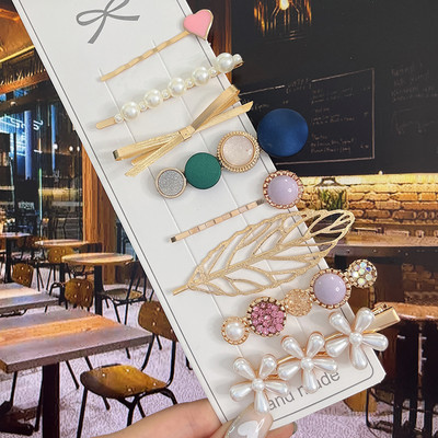 8PCS Fishistar Pearl kopče za kosu Set za žene Akrilne ukosnice za kosu s cvijetom Dodaci za kosu Nakit za djevojke Modne ukosnice