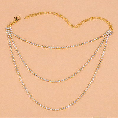 Sexy Femme pune kristalne narukvice s visokom petom za žene Narukvice za gležnjeve Lanac za noge Kristalni nosač za stopala Nakit Sandale Dodaci