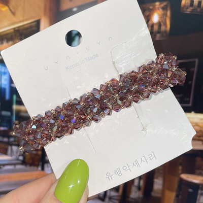 Modne kristalne proljetne kopče za kosu Igle Ručno izrađene perle Ukosnice za kosu za žene Djevojke Modni jednostavni dodaci za kosu Pokrivala