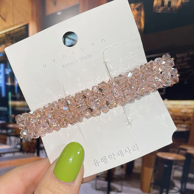 Modne kristalne proljetne kopče za kosu Igle Ručno izrađene perle Ukosnice za kosu za žene Djevojke Modni jednostavni dodaci za kosu Pokrivala