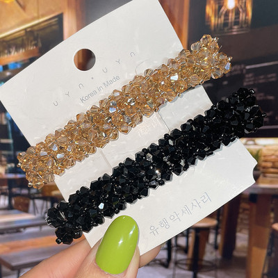 Modne kristalne proljetne kopče za kosu Igle Ručno izrađene perle Ukosnice za kosu za žene Djevojke Modni jednostavni dodaci za kosu Pokrivala