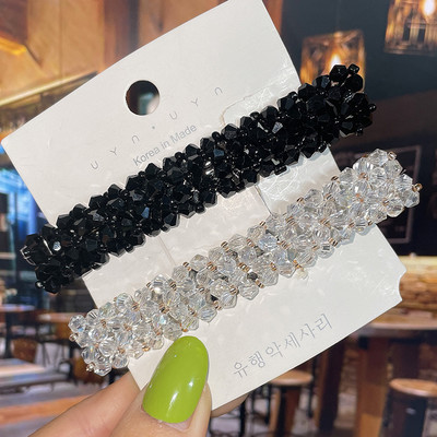 Modne kristalne proljetne kopče za kosu Igle Ručno izrađene perle Ukosnice za kosu za žene Djevojke Modni jednostavni dodaci za kosu Pokrivala