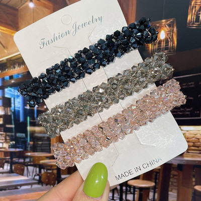 Modne kristalne proljetne kopče za kosu Igle Ručno izrađene perle Ukosnice za kosu za žene Djevojke Modni jednostavni dodaci za kosu Pokrivala