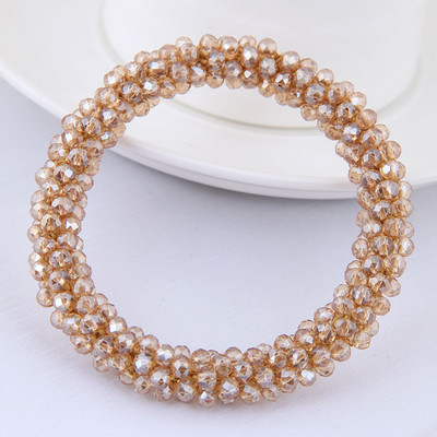 Žene Djevojke Elegantne kristalne elastične trake za kosu Slatki ukrasi za kosu Traka za glavu Gumica Modni dodaci za kosu Držač za rep