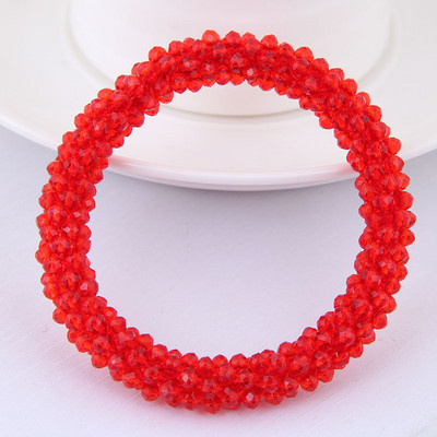 Žene Djevojke Elegantne kristalne elastične trake za kosu Slatki ukrasi za kosu Traka za glavu Gumica Modni dodaci za kosu Držač za rep