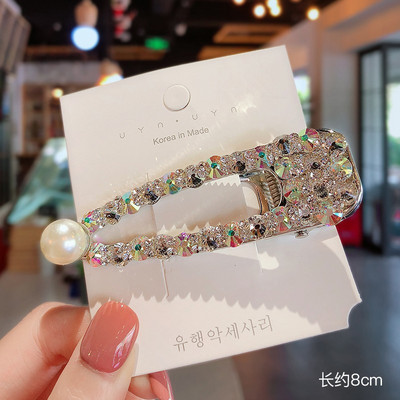 1 KOM Nove korejske pune kristalne kopče za kosu za žene Djevojke Modne biserne ukosnice Djevojačke ukosnice Dodaci za kosu Ukrasi za kosu