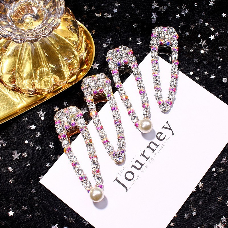 1 KOM Nove korejske pune kristalne kopče za kosu za žene Djevojke Modne biserne ukosnice Djevojačke ukosnice Dodaci za kosu Ukrasi za kosu