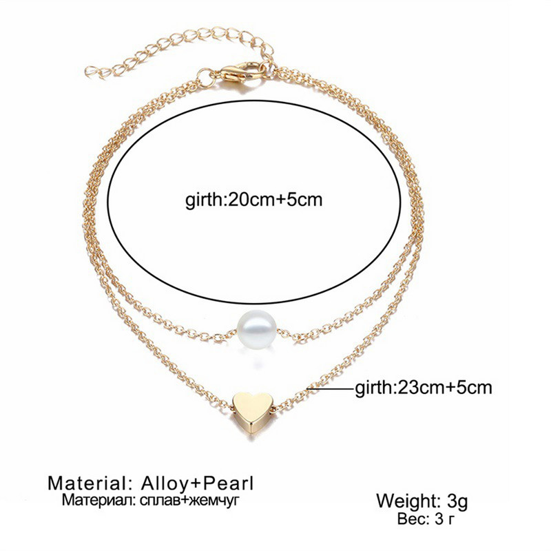 Nove modne jednostavne srčane narukvice za noge Nakit za noge Noge Nove narukvice za noge na nogama Narukvice za gležnjeve za žene Lanci za noge Pokloni