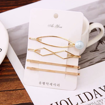 1 set modnih ženskih djevojaka Elegantne biserne kopče za kosu Slatka pokrivala za glavu Ukosnice Ukosnice Traka za glavu Dodaci za kosu Ukrasi za kosu