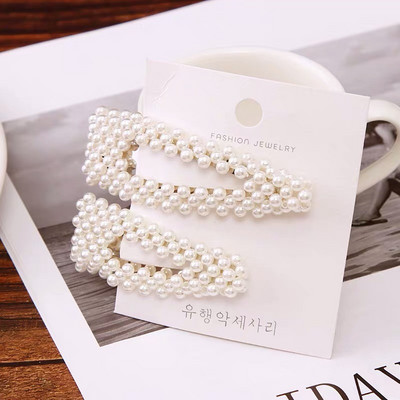 1 set modnih ženskih djevojaka Elegantne biserne kopče za kosu Slatka pokrivala za glavu Ukosnice Ukosnice Traka za glavu Dodaci za kosu Ukrasi za kosu