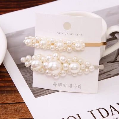 1 set modnih ženskih djevojaka Elegantne biserne kopče za kosu Slatka pokrivala za glavu Ukosnice Ukosnice Traka za glavu Dodaci za kosu Ukrasi za kosu