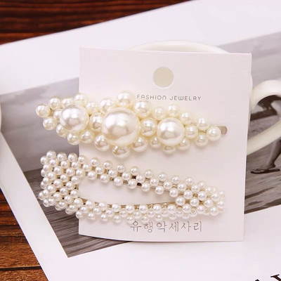 1 set modnih ženskih djevojaka Elegantne biserne kopče za kosu Slatka pokrivala za glavu Ukosnice Ukosnice Traka za glavu Dodaci za kosu Ukrasi za kosu