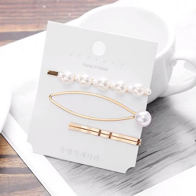 1 set modnih ženskih djevojaka Elegantne biserne kopče za kosu Slatka pokrivala za glavu Ukosnice Ukosnice Traka za glavu Dodaci za kosu Ukrasi za kosu