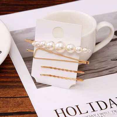 1 set modnih ženskih djevojaka Elegantne biserne kopče za kosu Slatka pokrivala za glavu Ukosnice Ukosnice Traka za glavu Dodaci za kosu Ukrasi za kosu