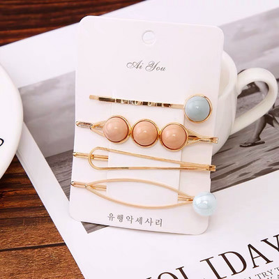 1 set modnih ženskih djevojaka Elegantne biserne kopče za kosu Slatka pokrivala za glavu Ukosnice Ukosnice Traka za glavu Dodaci za kosu Ukrasi za kosu