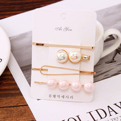 1 set modnih ženskih djevojaka Elegantne biserne kopče za kosu Slatka pokrivala za glavu Ukosnice Ukosnice Traka za glavu Dodaci za kosu Ukrasi za kosu