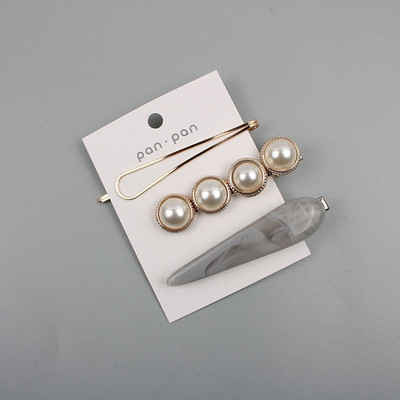 1 set modnih ženskih djevojaka Elegantne biserne kopče za kosu Slatka pokrivala za glavu Ukosnice Ukosnice Traka za glavu Dodaci za kosu Ukrasi za kosu