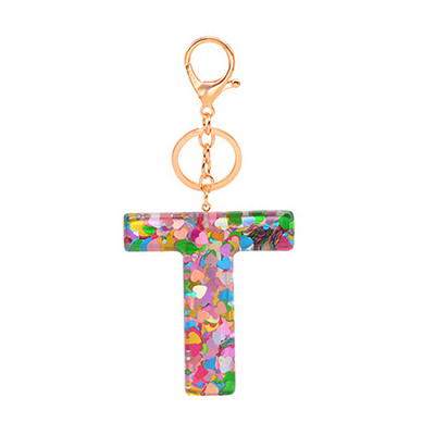 Novi privjesci za ključeve s 26 slova Šarena ljubavna srca, šljokice, privjesci za ključeve od smole, engleska abeceda, privjesak za ključeve, torbica, privjesci, dodaci, darovi