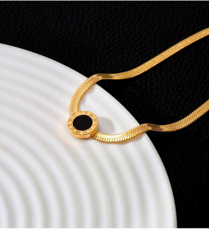 Novi modni fini nakit od 316L nehrđajućeg čelika umetnut u prirodne školjke s rimskim pismom, lančići s privjescima za gležnjeve za žene nakit