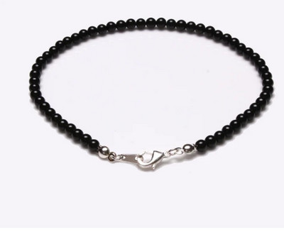 Чакра скъпоценен камък и талисман от лотос - Гривна за глезен със 7 чакри - Йога глезен