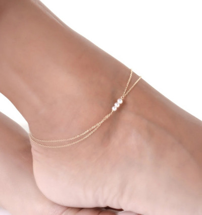 Чакра скъпоценен камък и талисман от лотос - Гривна за глезен със 7 чакри - Йога глезен