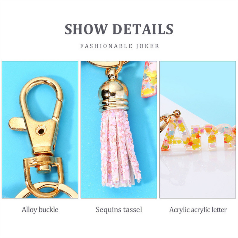 Breloc cu litere „dragoste” colorat, cu paiete, cadou iubitor pentru bărbați, femeie, geantă romantică, accesoriu pandantiv