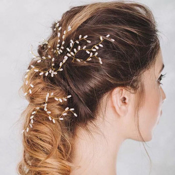 2019 Fashion Wedding Hair Accessories Headband Bridal Bridesmaid Wedding Pearl Hair pins Charm Χειροποίητα Δωρεάν αποστολή