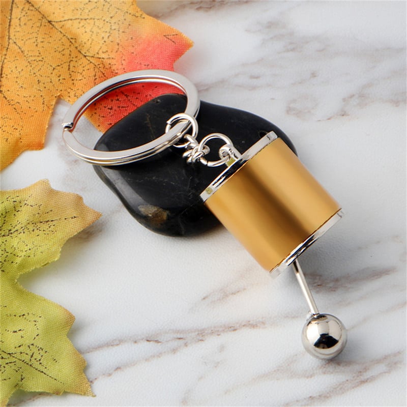 Autó sebességváltó kulcstartók kézi sebességváltóhoz Fém hajtóműfej kulcstartók Autóbeszerelés Creative Charms kulcstartó