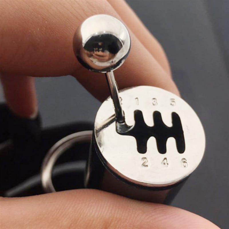 Autó sebességváltó kulcstartók kézi sebességváltóhoz Fém hajtóműfej kulcstartók Autóbeszerelés Creative Charms kulcstartó