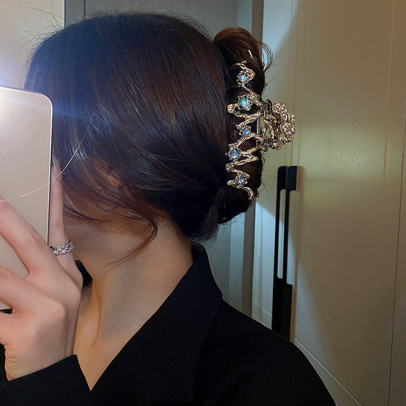 Nou creative femei geometrice gheare de păr fete cleme retro metal par crab agrafe de păr bentita ac accesorii de păr la modă