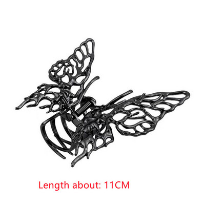 Agrafă de păr fluture în stil coreean de înaltă calitate, agrafă de vânt din metal, agrafă de rechin, accesorii de păr pentru femei