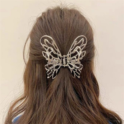 Agrafă de păr fluture în stil coreean de înaltă calitate, agrafă de vânt din metal, agrafă de rechin, accesorii de păr pentru femei