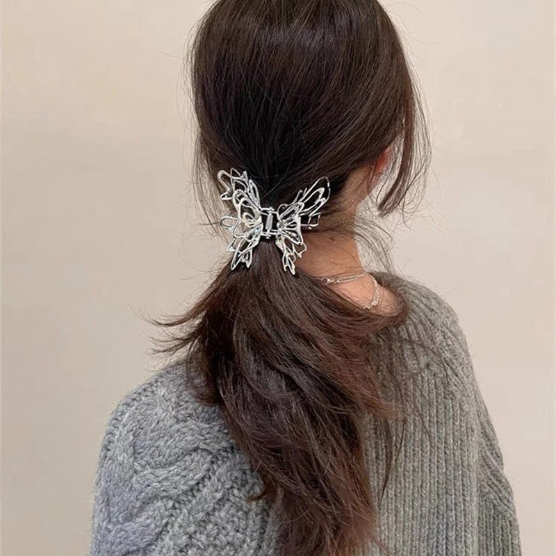 Agrafă de păr fluture în stil coreean de înaltă calitate, agrafă de vânt din metal, agrafă de rechin, accesorii de păr pentru femei