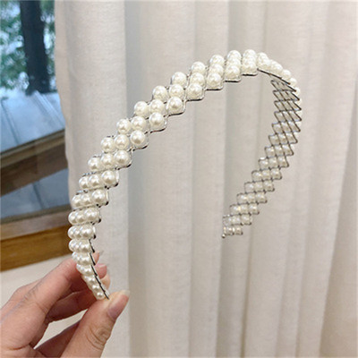 Doamnelor bentită elegantă plină de perle dulce și simplă bentiță par cravată bentiță doamnelor fashion party accesorii pentru păr cadou