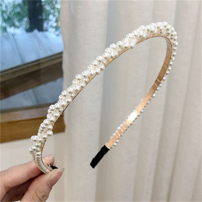 Doamnelor bentită elegantă plină de perle dulce și simplă bentiță par cravată bentiță doamnelor fashion party accesorii pentru păr cadou