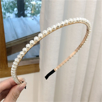 Doamnelor bentită elegantă plină de perle dulce și simplă bentiță par cravată bentiță doamnelor fashion party accesorii pentru păr cadou